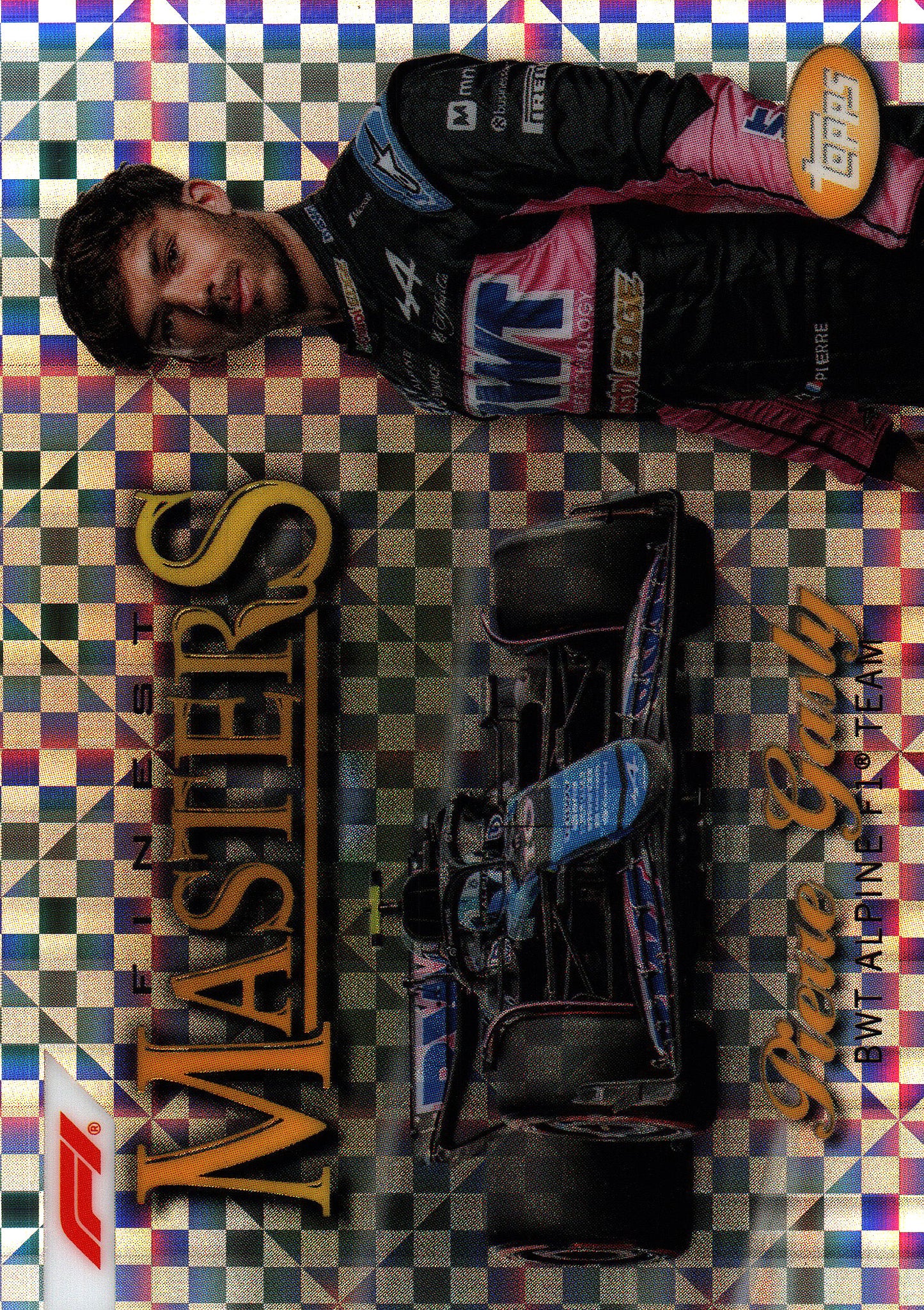 2024 Topps Finest Formula 1 Checkerboard Finest Masters Pierre Gasly #MST-5 Alpine