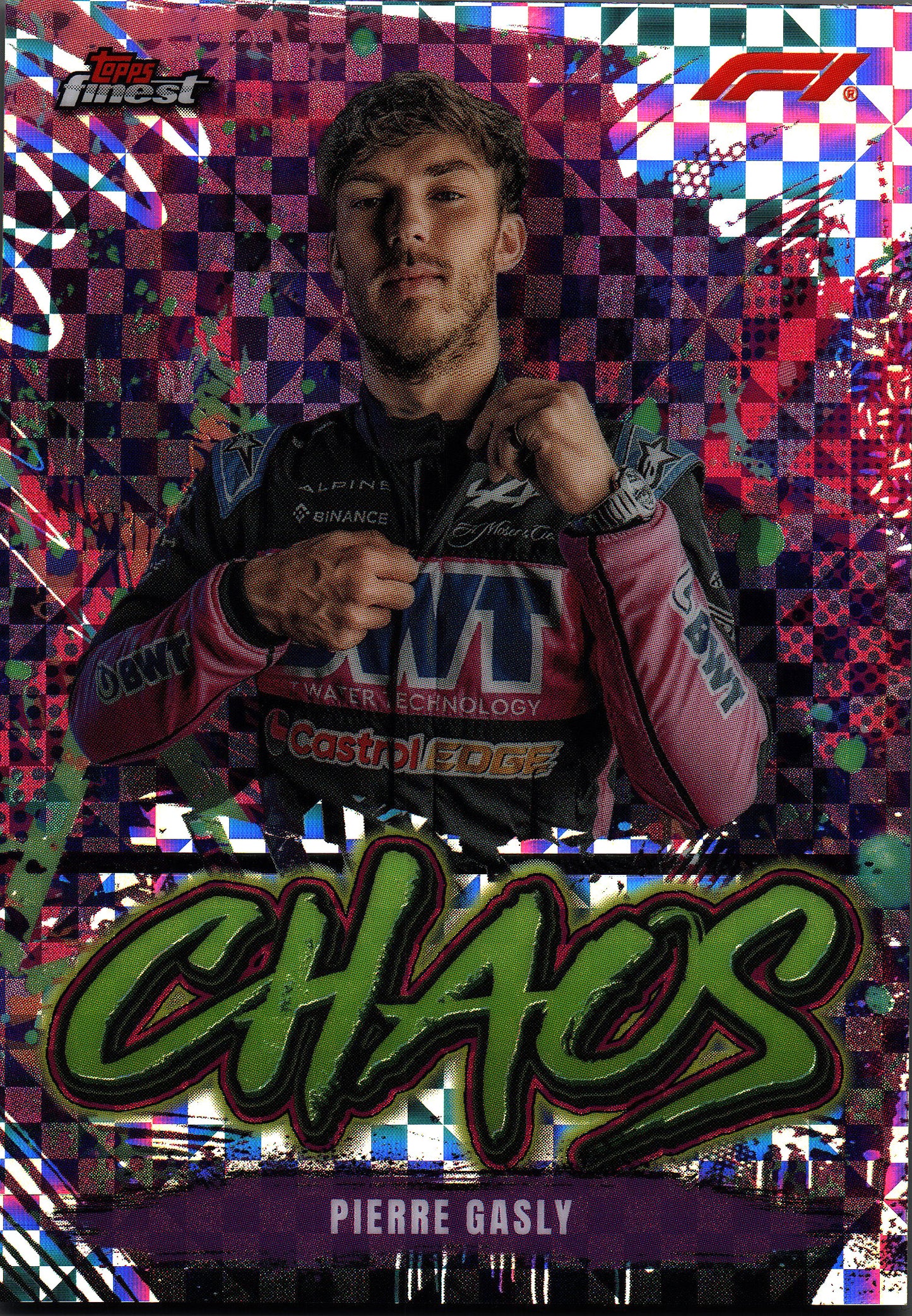 2024 Topps Finest Formula 1 Checkerboard Chaos Pierre Gasly #CH-10 Alpine