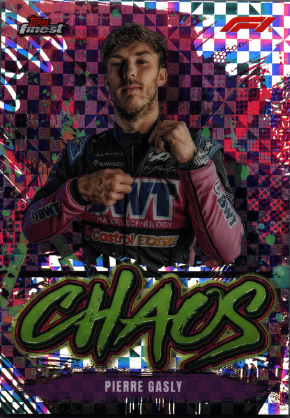 2024 Topps Finest Formula 1 Checkerboard Chaos Pierre Gasly #CH-10 Alpine