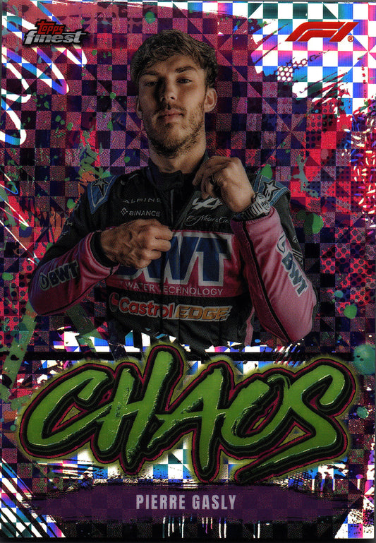 2024 Topps Finest Formula 1 Checkerboard Chaos Pierre Gasly #CH-10 Alpine