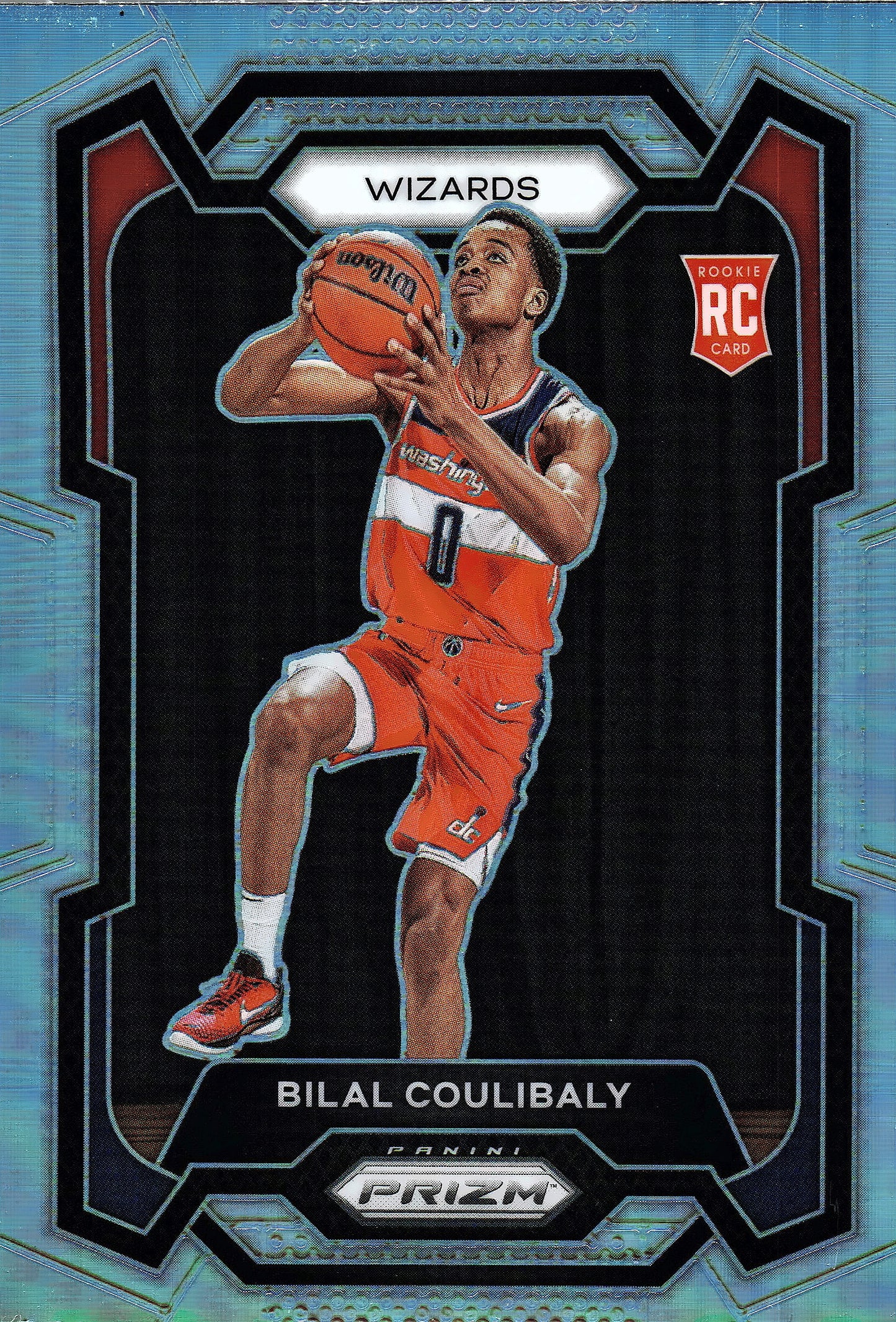 2023 Panini Prizm NBA Silver Bilal Coulibaly RC #153 Washington Wizards