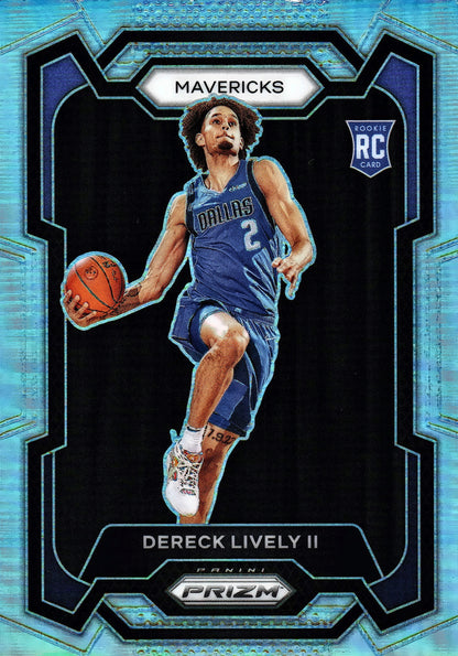 2023 Panini Prizm NBA Silver Dereck Lively II RC #163 Dallas Mavericks