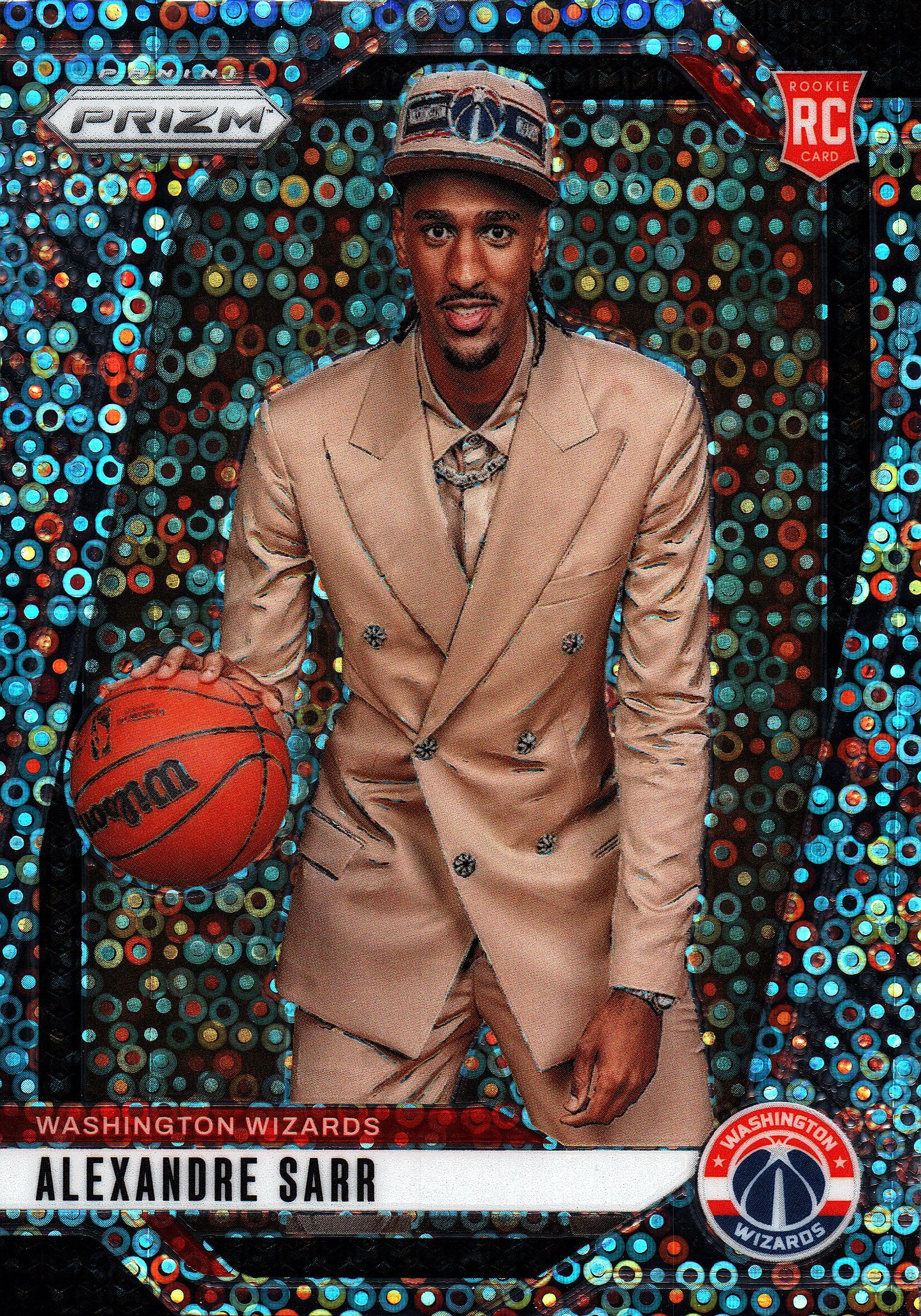 2024 Panini Prizm NBA Image Variation No Huddle Alexandre Sarr RC #264 Washington Wizards