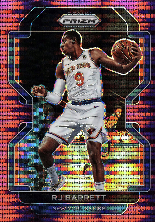 2021 Panini Prizm NBA Purple Pulsar /35 RJ Barrett #201 New York Knicks