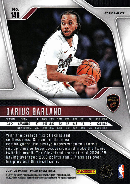 2024 Panini Prizm Silver Darius Garland #146 Cleveland Cavaliers