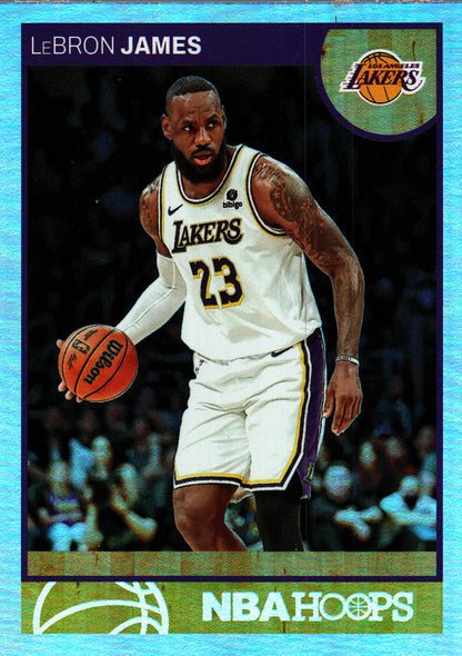 2024 Panini NBA Hoops Throwback SP LeBron James #14 Los Angeles Lakers