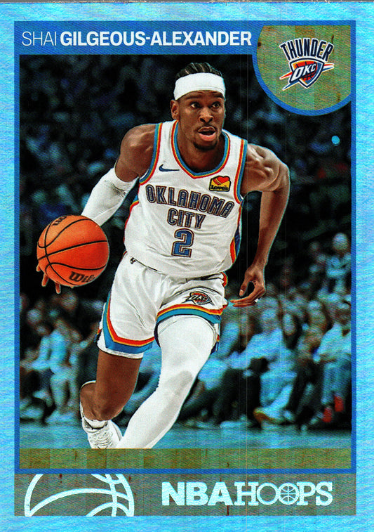 2024 Panini NBA Hoops Throwback SP Shai Gilgeous-Alexander #5 Oklahoma City Thunder