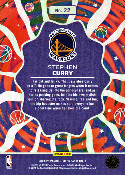 2024 Panini NBA Hoops Funkadelic Stephen Curry #22 Golden State Warriors