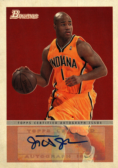 2009 Bowman NBA Jarrett Jack Autograph #48A-JJ Indiana Pacers
