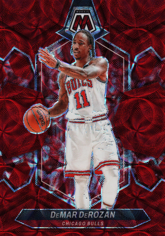 2023 Panini Mosaic Red International /75 DeMar DeRozan #82 Chicago Bulls