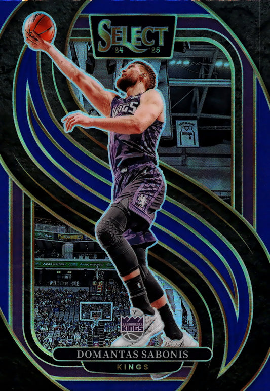 2024 Panini Select NBA Blue Prizm Premier Domantas Sabonis #135 Sacramento Kings
