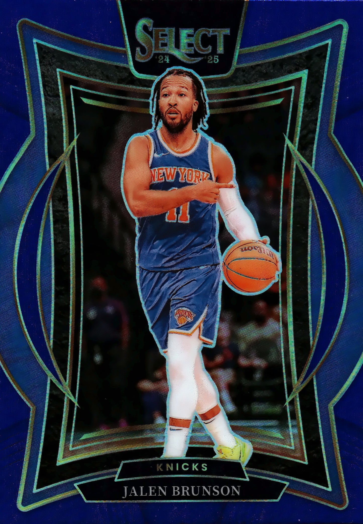 2024 Panini Select NBA Blue Prizm Concourse Jalen Brunson #42 New York Knicks