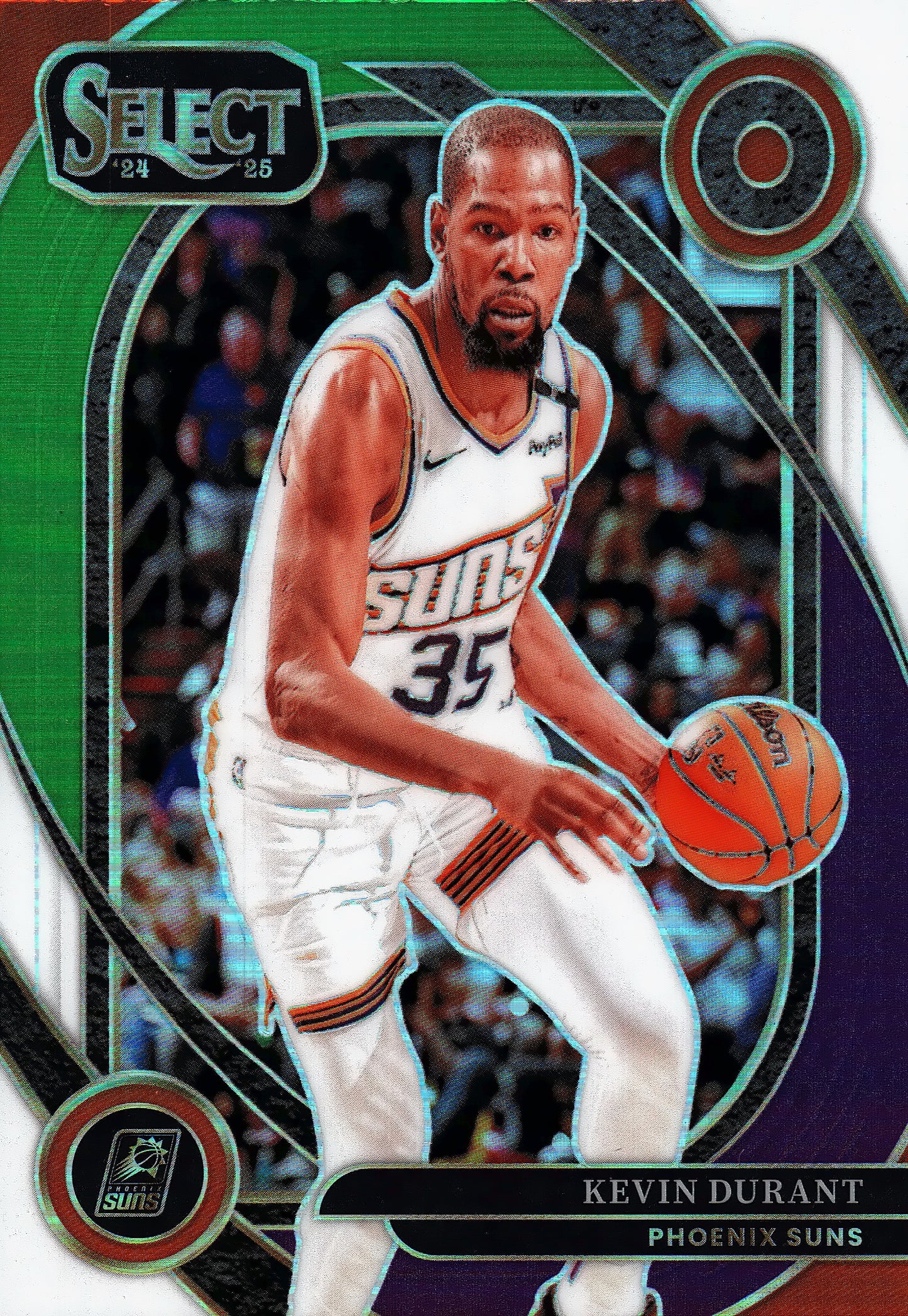 2024 Panini Select NBA Green White Purple Prizm Courtside Kevin Durant #242 Phoenix Suns
