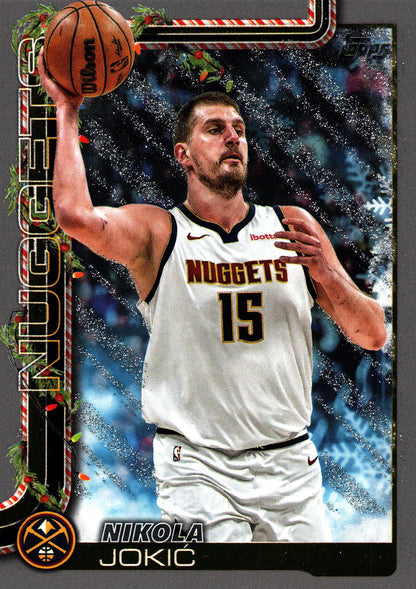 2025 Topps Holiday Glitter Nikola Jokic #H78 Denver Nuggets