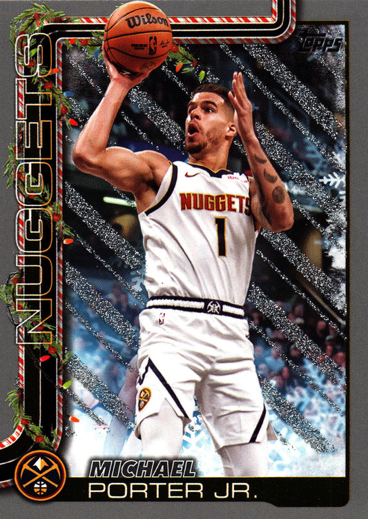 2025 Topps Holiday Glitter Michael Porter Jr. #H82 Denver Nuggets