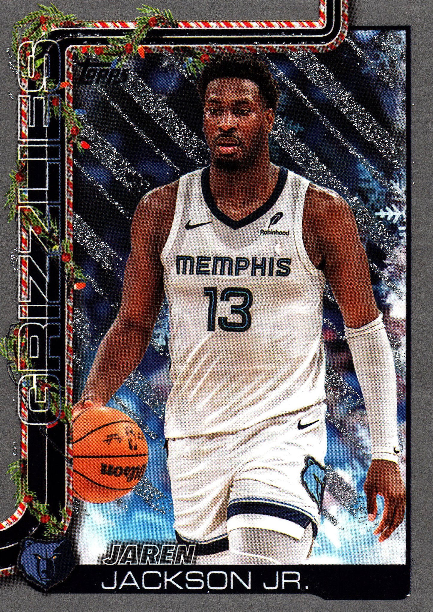 2025 Topps Holiday Glitter Jaren Jackson Jr. #H148 Memphis Grizzlies