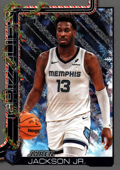 2025 Topps Holiday Glitter Jaren Jackson Jr. #H148 Memphis Grizzlies