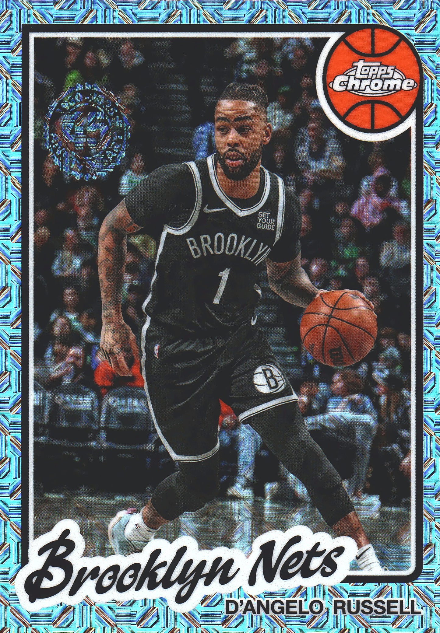 2025 Topps NBA 1980-81 Topps Chrome Mojo D'Angelo Russell #TC-DR Brooklyn Nets