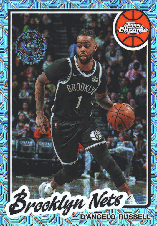 2025 Topps NBA 1980-81 Topps Chrome Mojo D'Angelo Russell #TC-DR Brooklyn Nets