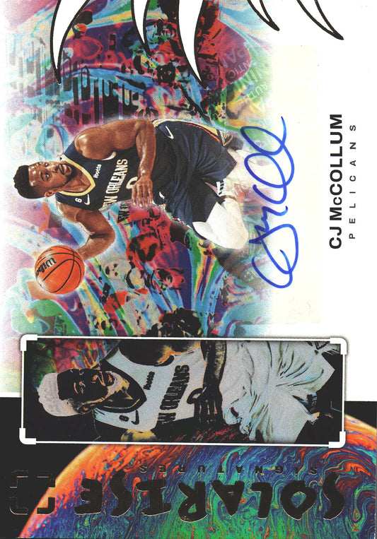 2022 Panini Photogenic Solarise Autograph CJ McCollum #SS-NMP New Orleans Pelicans