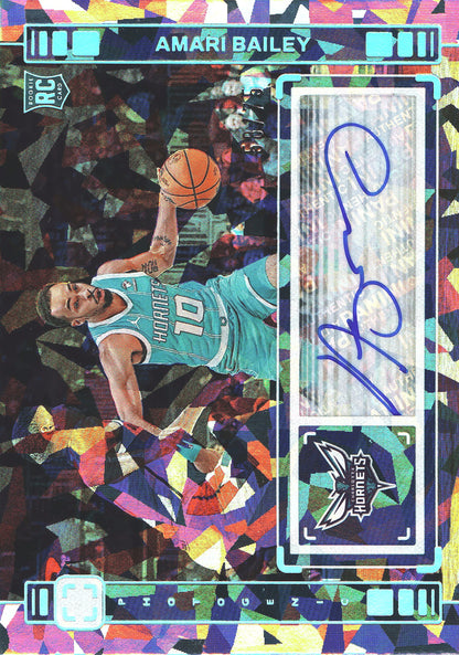 2023 Panini Photogenic Autograph /75 Amari Bailey RC #RS-ABC Charlotte Hornets