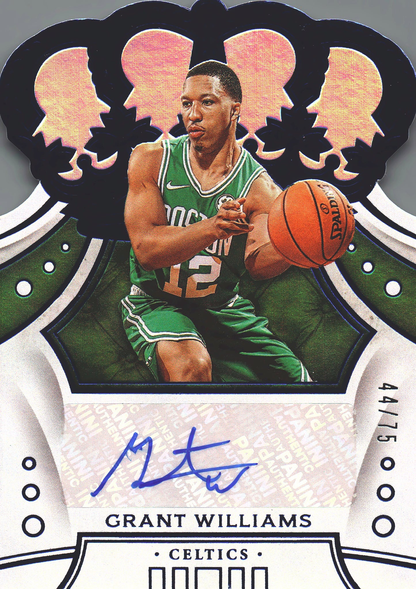 2018 Panini Crown Royale Blue Autograph /75 Cedric Williams #CR-GWL Boston Celtics