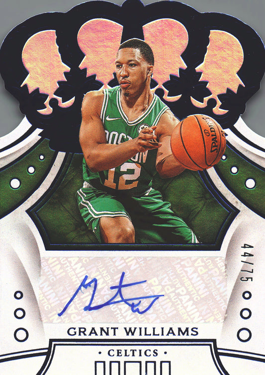 2018 Panini Crown Royale Blue Autograph /75 Cedric Williams #CR-GWL Boston Celtics