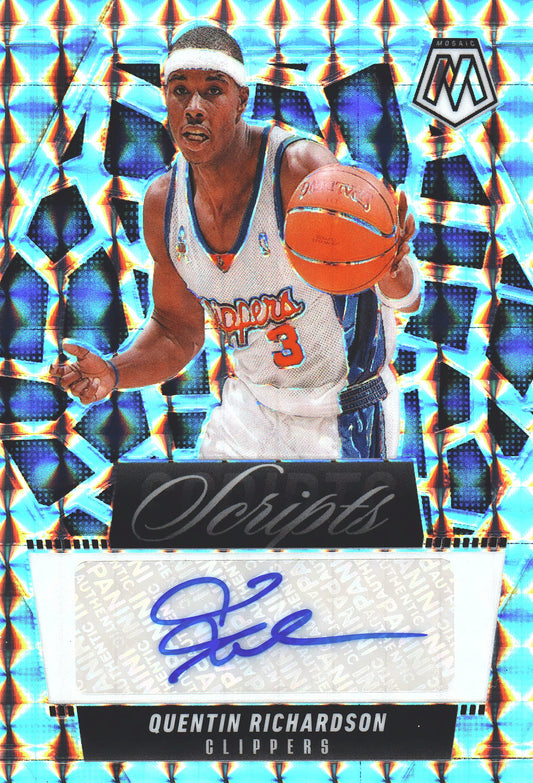 2024 Panini Mosaic Scripts autograph Quentin Richardson #MSQRL Los Angeles Clippers
