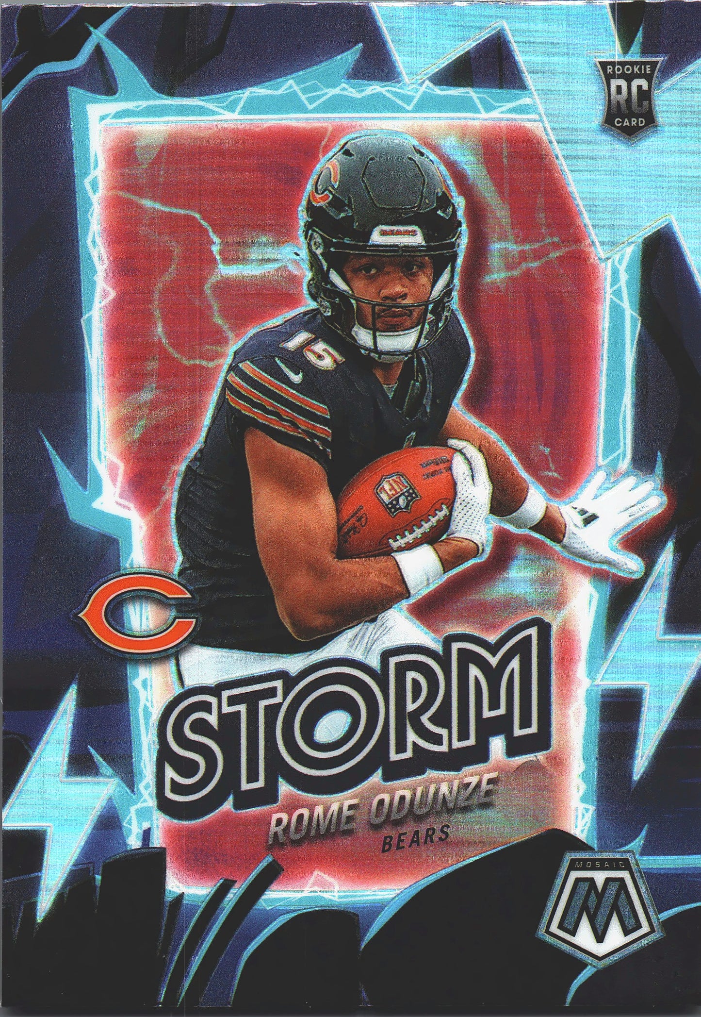 2024 Panini Mosaic Silver Rome Odunze RC #6 Chicago Bears