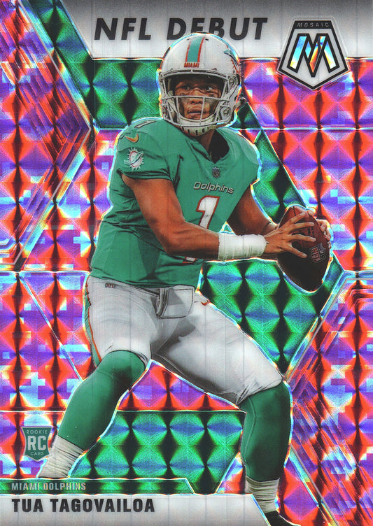 2020 Panini Mosaic Pink RC NFL Debut Tua Tagovailoa #262 Miami Dolphins