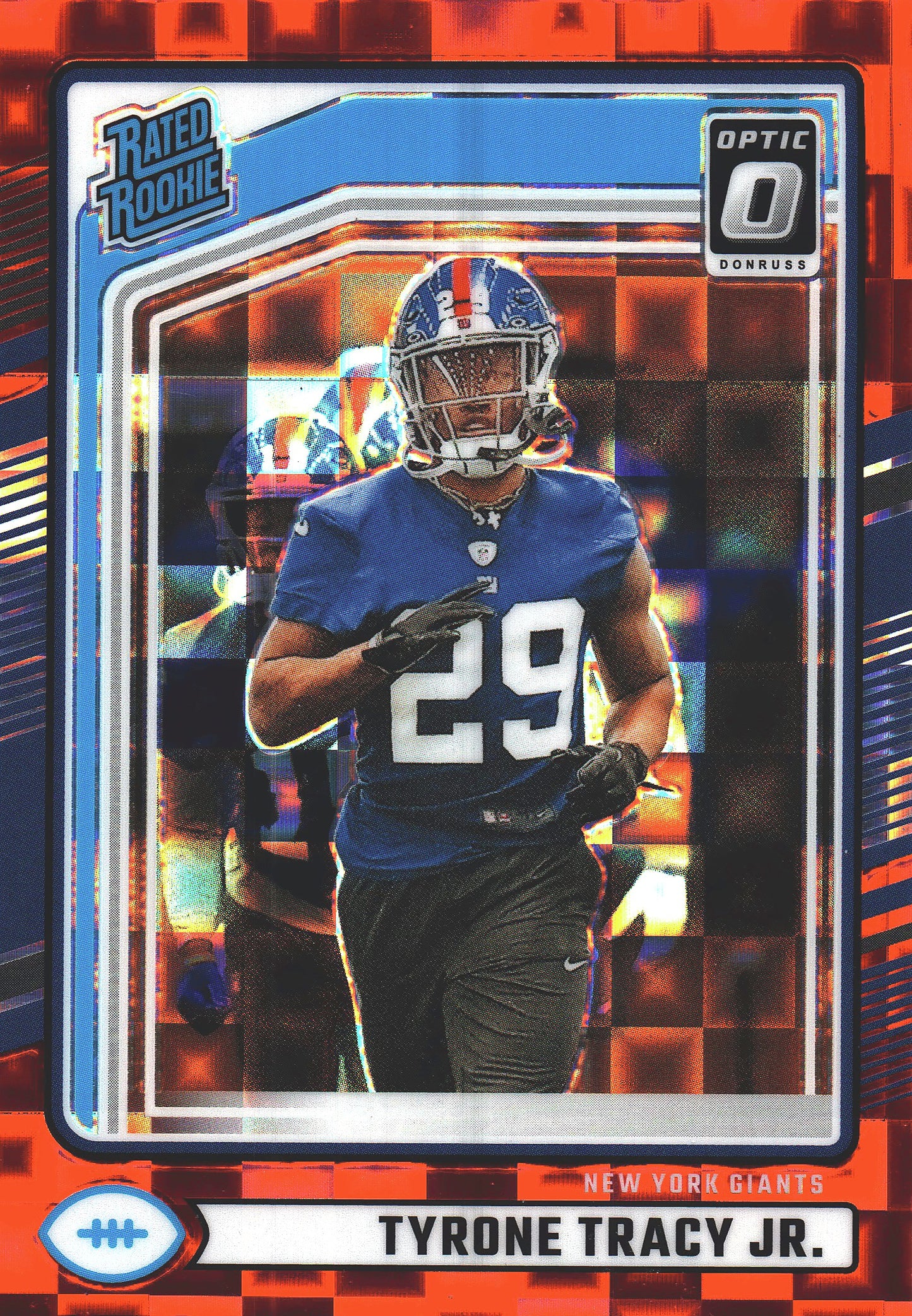 2024 Panini Donruss Optic Rated Rookie Red Pandora Tyrone Tracy Jr. RC #364 New York Giants