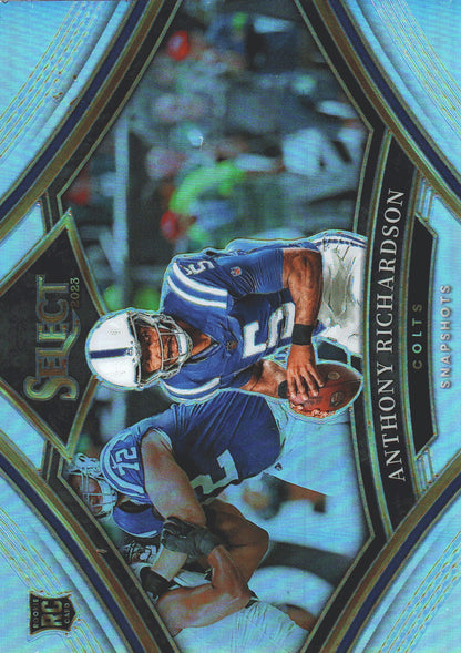 2023 Panini Select Snapshot Silver Anthony Richardson RC #SS-AR Indianapolis Colts