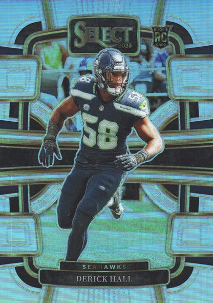 2024 Panini Select Silver Derrick Hall RC #85 Seattle Seahawks