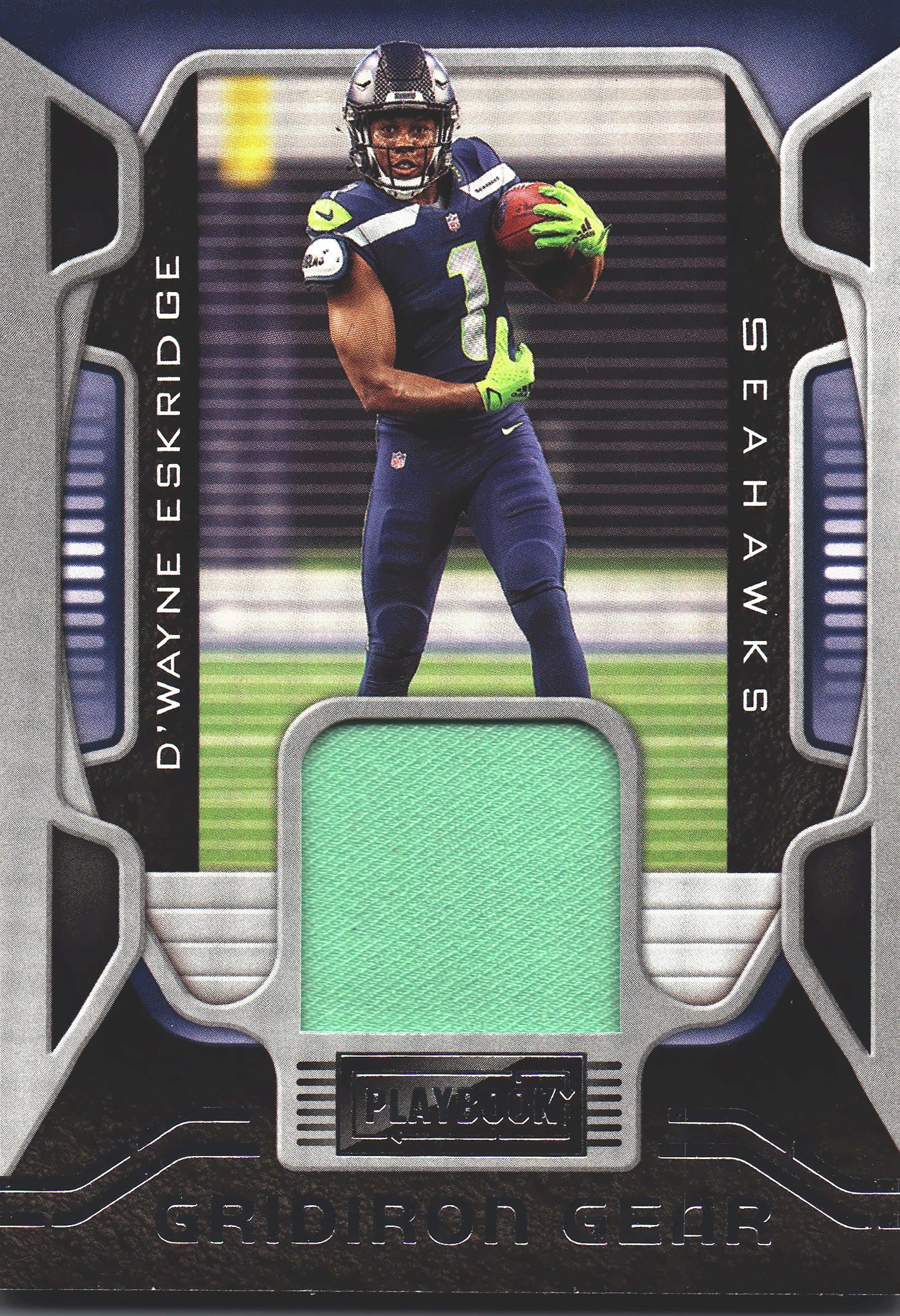 2021 Panini Playbook Gridiron Gear Patch D'Wayne Eskridge #GG-DES Seattle Seahawks