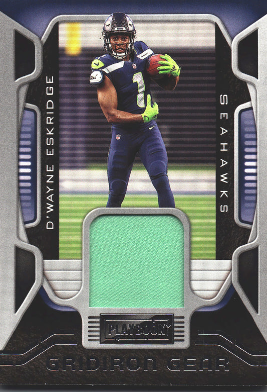 2021 Panini Playbook Gridiron Gear Patch D'Wayne Eskridge #GG-DES Seattle Seahawks