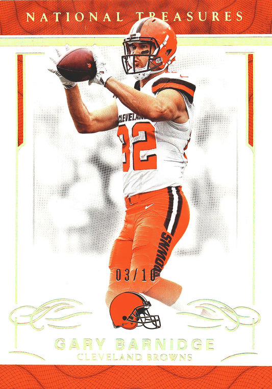 2016 Panini National Treasures Gary Barnidge /10 #25 Cleveland Browns