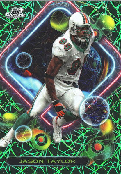 2024 Topps Composite Green Laser Chrome Cosmic /75 Jason Taylor #278 Miami Dolphins