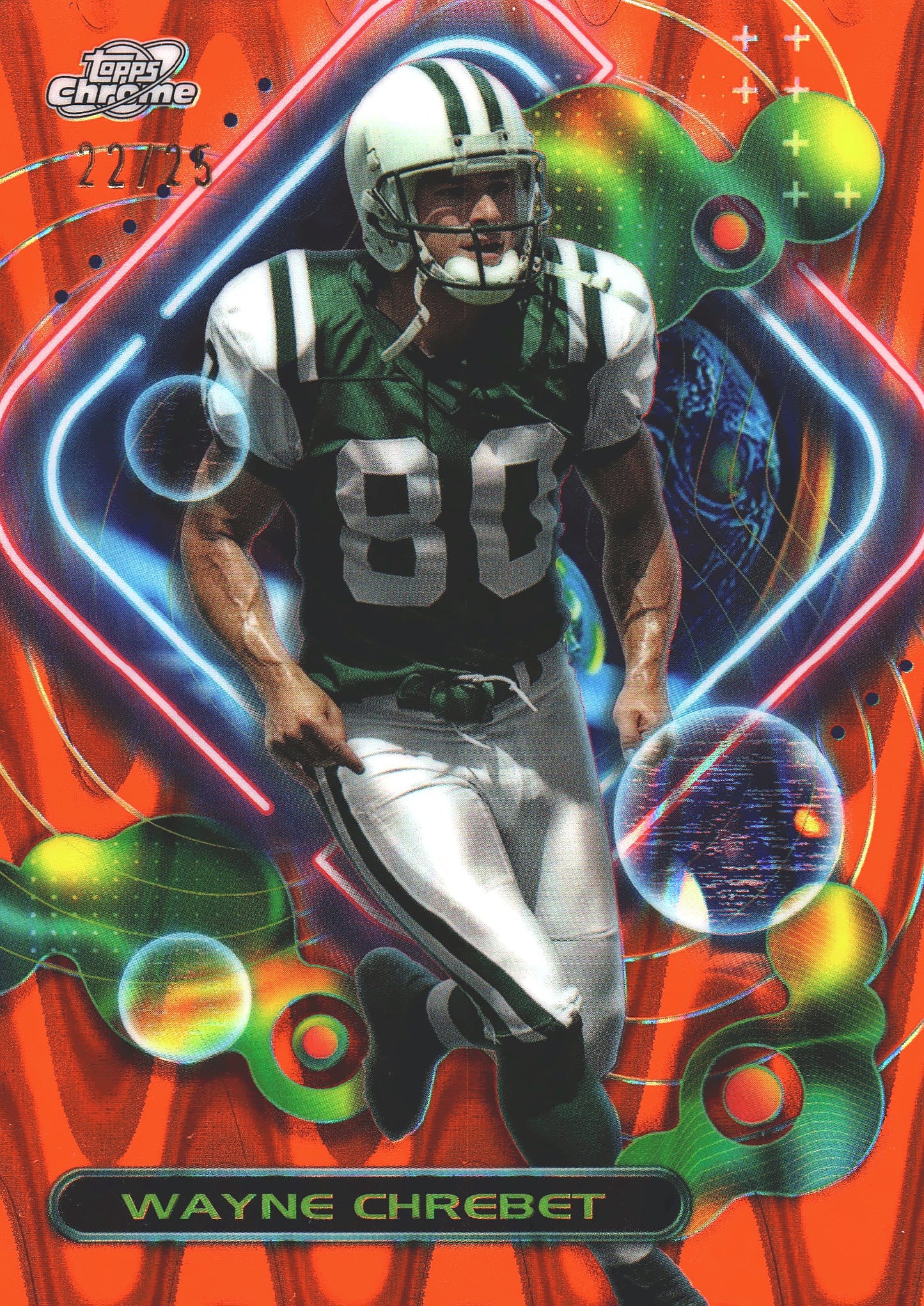 2024 Topps Composite Orange Lava /25 Wayne Chrebet #287 New York Jets