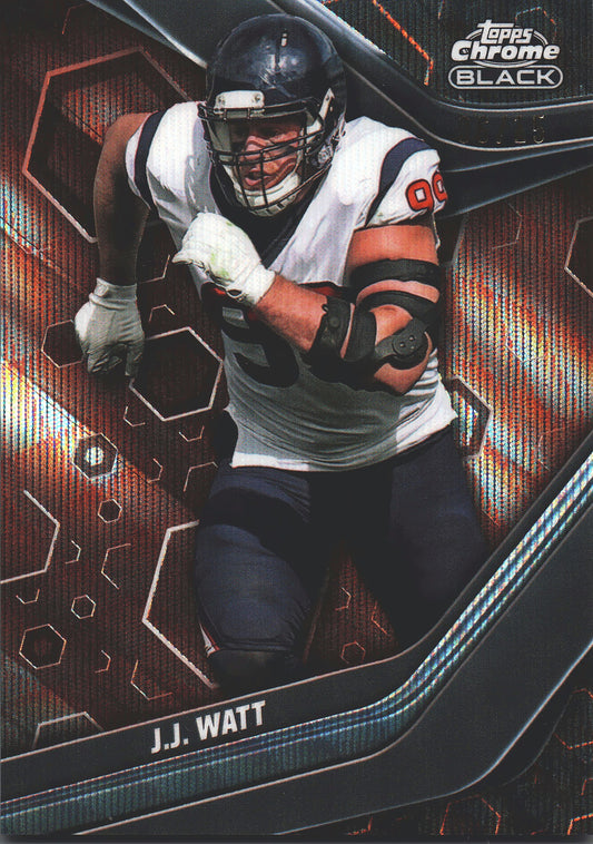 2024 Topps Composite Chrome Black /15 J.J. Watt #121 Houston Texans