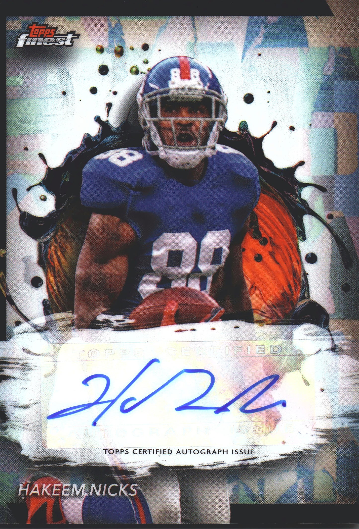2024 Topps Finest Autograph Hakeem Nicks #FA-HN New York Giants