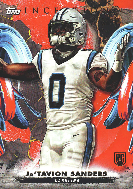 2024 Topps Inception Red /75 Ja'Tavion Sanders RC #167 Carolina Panthers