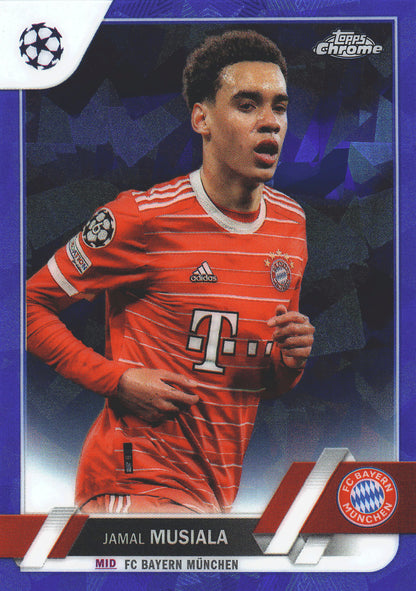 2022 Topps Chrome UCC Sapphire SP Image Variation Jamal Musiala #42 Bayern Munich