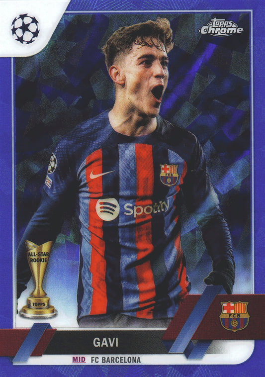 2022 Topps Chrome UCC Sapphire SP Image Variation Gavi #178 FC Barcelona