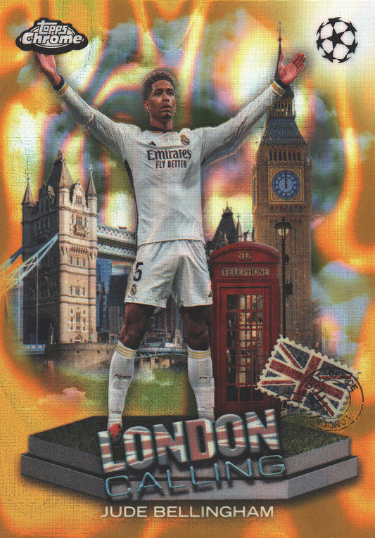 2023 Topps Chrome London Calling SP Gold Lava Jude Bellingham #LC-4 Real Madrid