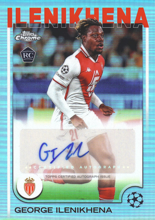 2024 Topps Chrome Autograph Refractor George Ilenikhena RC #CA-GI AS Monaco