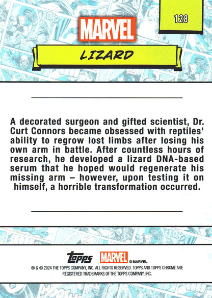 2024 Topps Chrome Marvel Lizard #128
