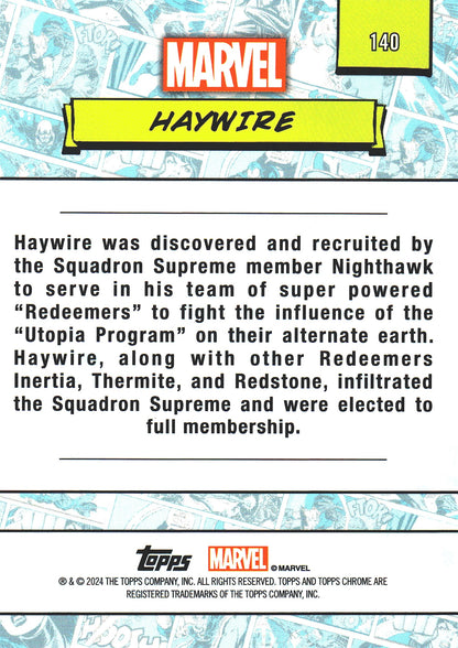2024 Topps Chrome Marvel Haywire #140