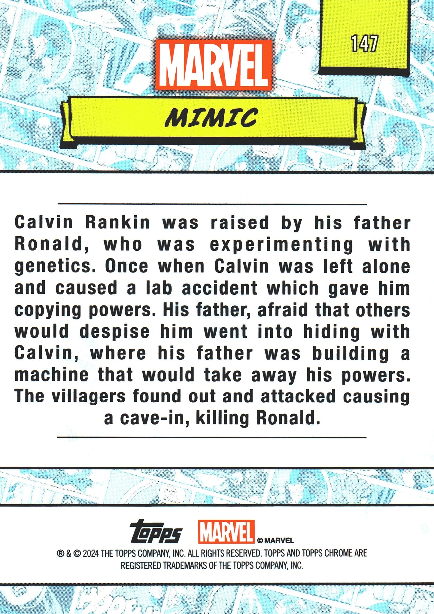 2024 Topps Chrome Marvel Mimic #147