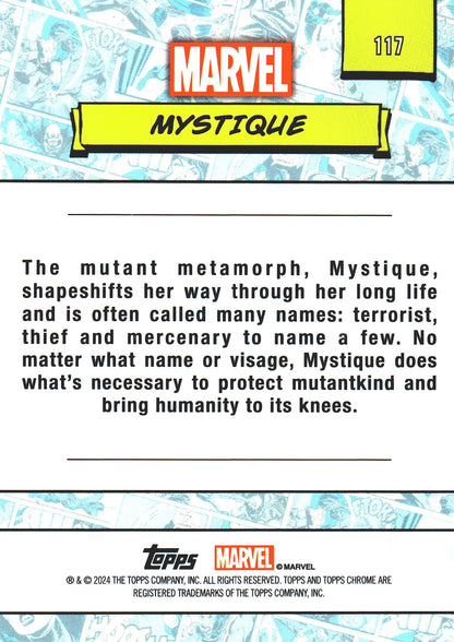2024 Topps Chrome Marvel Mystique #117