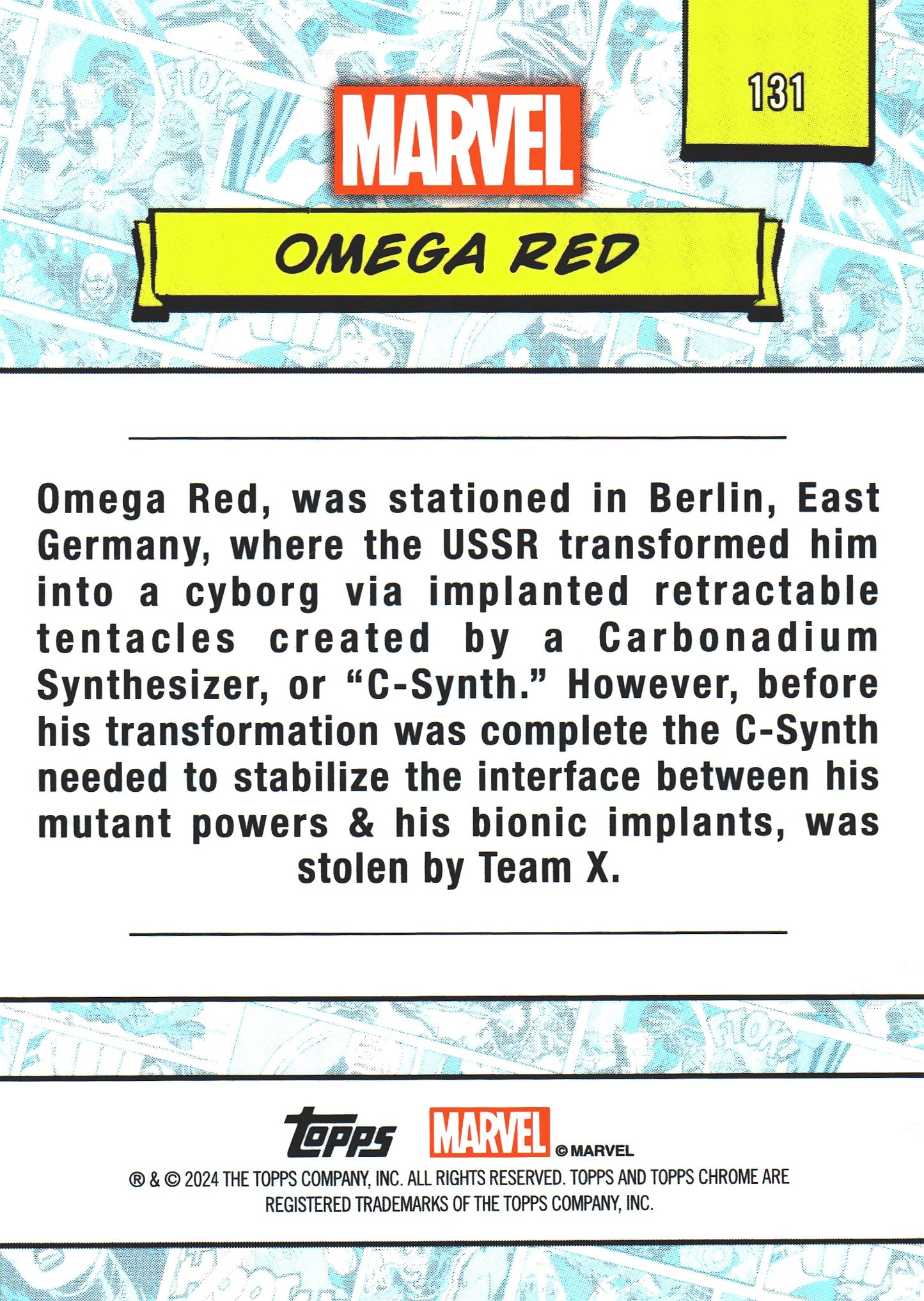 2024 Topps Chrome Marvel Omega Red #131